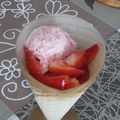 Glace à la fraise