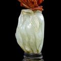 Carved Coral & Coral Snuf Nbottles @ Leslie Hindman Auctioneers