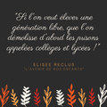 Une citation d'Elisée Reclus