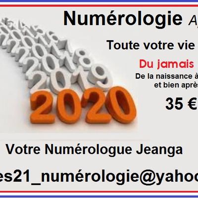 NUMÉROLOGIE ! TOUTE MA VIE....