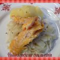 Haddock poché et chou au cumin