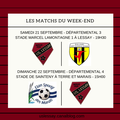 Les matchs du week-end 