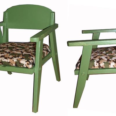 Petit fauteuil camouflage