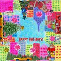 Collage (sur impression) : Happy Holidays!