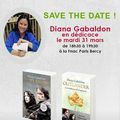 Rencontre avec Diana Gabaldon à Paris le mardi 31 mars 2015