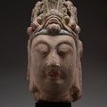 Head of a Bodhisattva, Sui dynasty, late 6th century,