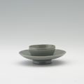 Cup Stand with Incised Decoration, Goryeo celadon, 12th century