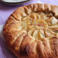 tarte pêche, miel et romarin