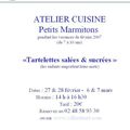 Villa Stuart : Atelier cuisine Petits Marmitons