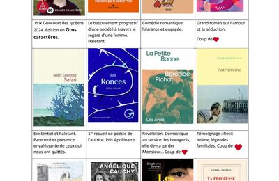 LES DERNIERES NOUVEAUTES LITTERAIRES EN PLACE...