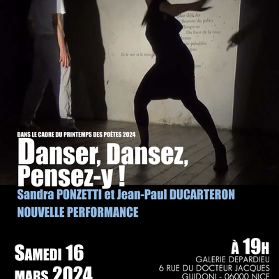 DANSER, DANSEZ, PENSEZ-Y! encore à la Galerie DEPARDIEU
