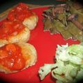 Boulettes de millet au parmesan, sauce tomate