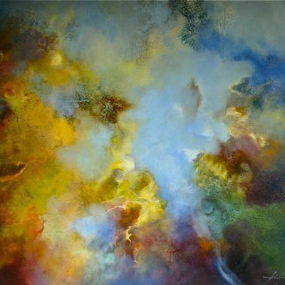 Céleste 113x137 une huile sur toile (Celestial 113x137 an oil on canvas)
