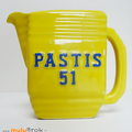 Objet Pub ... Pichet PERNOD 45 PASTIS 51 * Jaune 