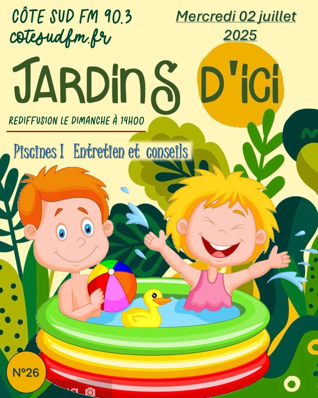 Paysagiste Téthieu 40990, Paysagiste Landes sur Cote Sud Fm Jardins d'Ici tous les mercredi en direct de 14h00 à 15h00.