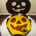 Bavarois halloween : Chocolat/Pêches