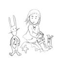 Alice et le lapin blanc- par Luria