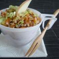Salade de quinoa aux pommes, au chou et aux carottes