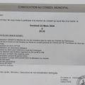 Réunion du Conseil Municipal du 22 mars 2024