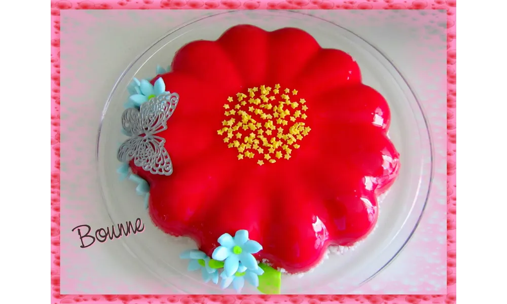 Entremet marguerite pistache chocolat 