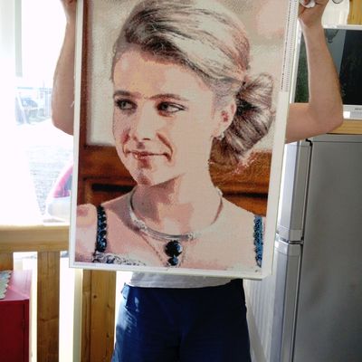 broderies diamants terminées