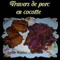 Travers de porc en cocotte