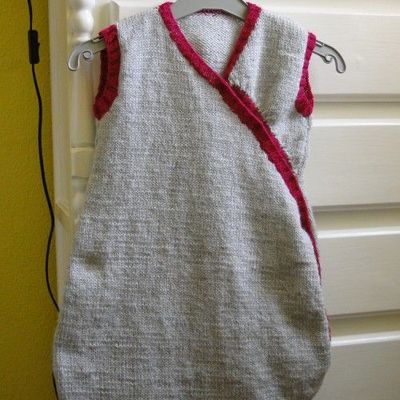 La turbulette tricotée grise