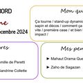 Carnet de bord du 27 novembre au 03 décembre 2024