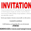 invitation réunion mensuelle octobre 2016