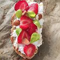 TARTINE Chèvre Fraise Basilic