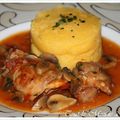 Lapin au riesling à la polenta 