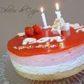 Entremet nougat fraises