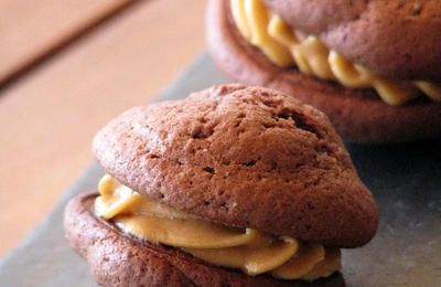 Whoopies au chocolat crème speculoos...