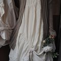Mlle Flocon : ma robe en lin écru sans manche...