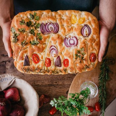 Focaccia en sandwich