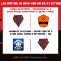 Les matchs du week-end 20-21 octobre