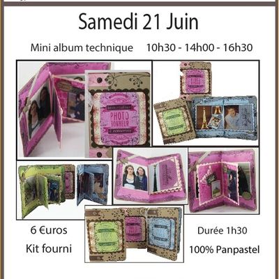 Pour L'Ange Créatifs c'est le premier atelier le 21 juin chez Universcrap