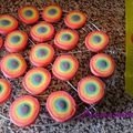 Sablés arc-en-ciel / rainbow cookies