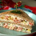 Club-sandwich au tartare de saumon