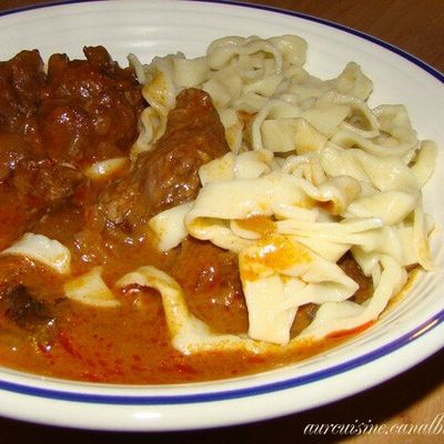 Boeuf en daube façon Strogonoff