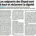 Grève des soignants des EHPAD