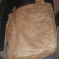 Sac en velour beige