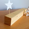 DIY - calendrier de l'avent minimaliste en bois + pâte auto-durcissante maison