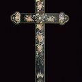 An inlaid crucifix, Vietnam, late 19th Century