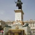 Fontaine à Madrid en Espagne