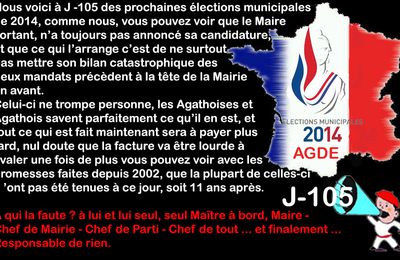 Campagne des municipales à Agde J-105 ( humour ) ...