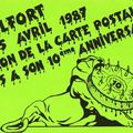 1987, 10ème Salon de la Carte postale de Belfort