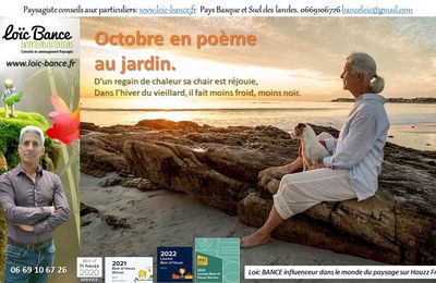 ⛅Octobre en poème par Paysagiste Pays Basque et Paysagiste Landes.