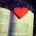 DIY marque page coeur