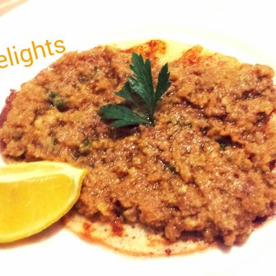 Blinis au caviar d'aubergines